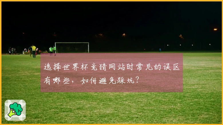 选择世界杯竞猜网站时常见的误区有哪些，如何避免踩坑？